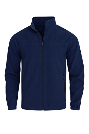 Genıus Store Erkek Polar Bato Yaka Tam Fermuarlı Cepli Polar BATO-POLAR