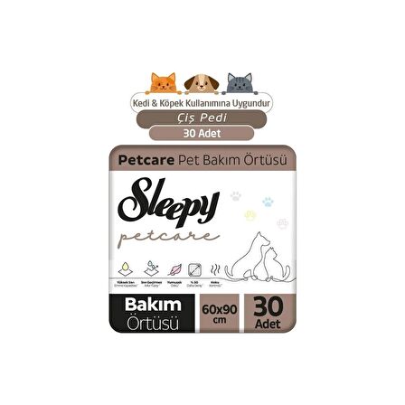 Sleepy Petcare Pet Bakım Örtüsü 60x90 30 Adet