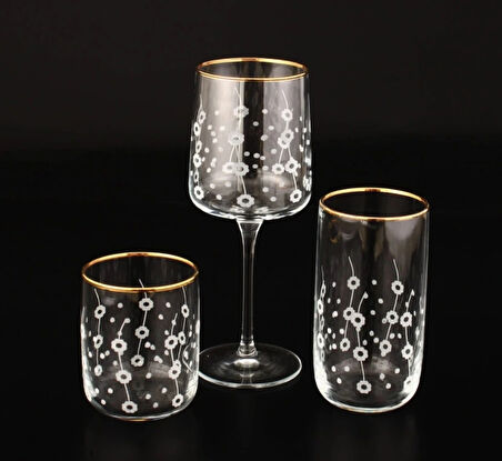 SOFRA TAKIMI TK.GRV ÇİTLEMBİK ALTIN DEKOR (112-805-229) 18 PARÇA 6 KİŞİLİK