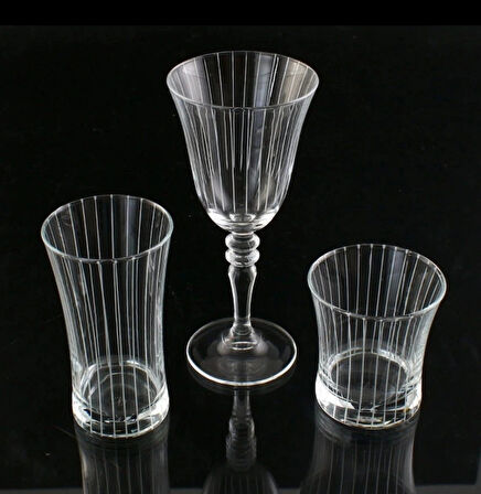 SOFRA TAKIMI HD ÇİZGİ DEKOR (014-055-141) 18 PARÇA 6 KİŞİLİK