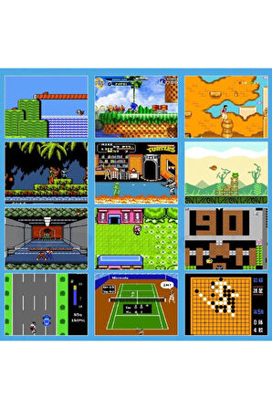 Süper Oyun 8 Bit Konsol Oyunları Kolay Bağlantı 620 Oyunlu Uyumlu