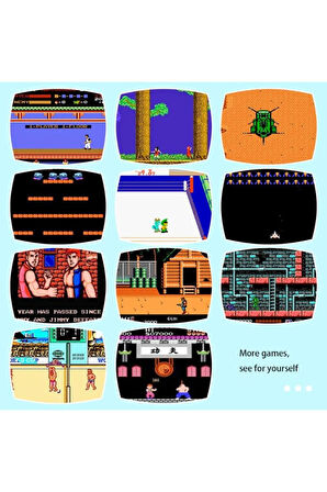 Süper Oyun 8 Bit Konsol Oyunları Kolay Bağlantı 620 Oyunlu Uyumlu