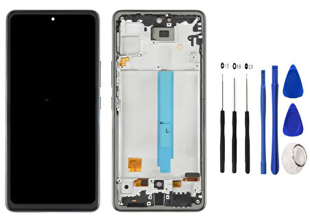 Samsung Galaxy A53 -5G Lcd Ekran Dokunmatik Orijinal Kalite ÇITALI SİYAH + TAMİR SETİ