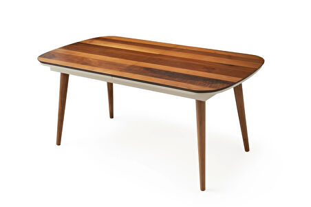 Çınar Ortadan Açılır Büyüyen Yemek Masası Ceviz 90x170cm