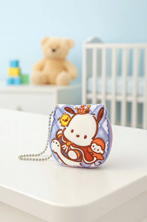Sanrio Pochacco Not Defteri Zincirli Anahtarlık Hediyelik Defter Puf Kapak