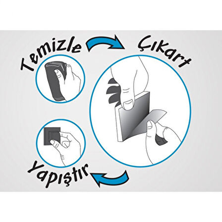 Tuvalet Kağıtlığı Yedekli Kendinden Yapışkanlı Siyah EasyFix