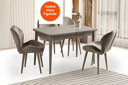 Hg Cappicino Ortadan Açılır Büyüyen Yemek Masası 60x100cm SADECE MASA FİYATIDIR