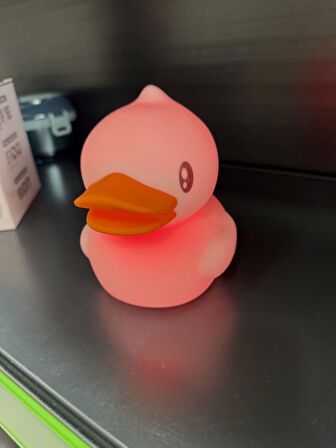Sevimli Ördek Gece Lambası Dokunmatik Sensörlü Renkli Çocuklar Için Usb Şarjlı İthal Ürün