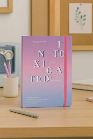 Ajanda Günlük Çizgili Not Defteri Notebook Intoxicated