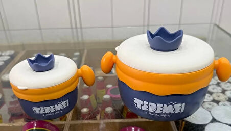 Paslanmaz Çelik Sızdırmaz Saklama Kabı Beslenme Kabı 260-500 ML Mor İthal Ürün