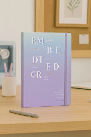 Ajanda Günlük Çizgili Not Defteri Notebook Embedtedcr