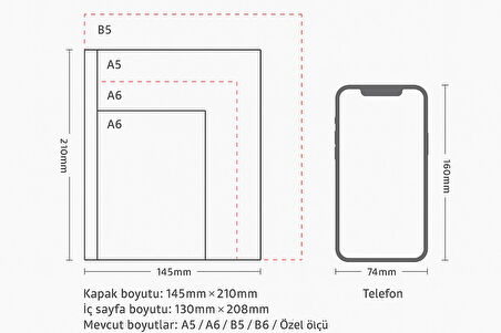 Deri Ajanda Günlük Not Defteri Notebook Kahve
