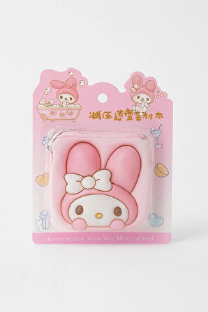 Sanrio My Melody Not Defteri Zincirli Anahtarlık Hediyelik Defter Puf Kapak