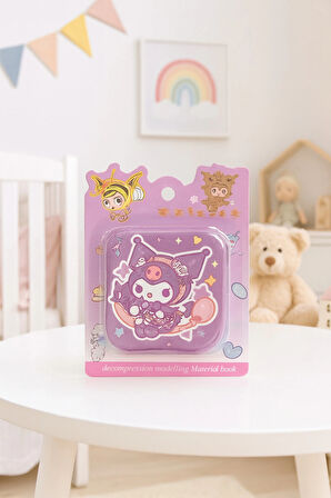 Kuromi Not Defteri Zincirli Anahtarlık Hediyelik Defter Puf Kapak