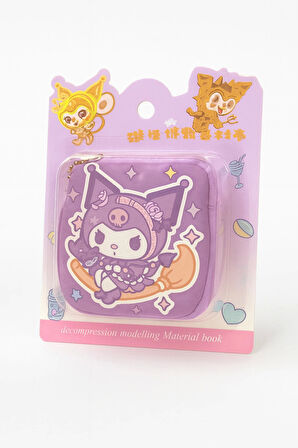 Kuromi Not Defteri Zincirli Anahtarlık Hediyelik Defter Puf Kapak