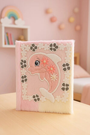 Çocuk Peluşlu Anı Defteri 80 Yaprak İthal Ürün Balina