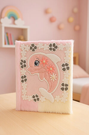 Çocuk Peluşlu Anı Defteri 80 Yaprak İthal Ürün Balina