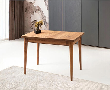 Yanlardan Açılır Büyüyen Yemek Masası Dış Budak 75x80cm SADECE MASA FİYATIDIR
