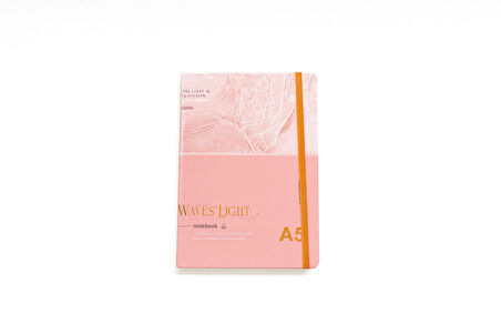 Ajanda Günlük Çizgili Not Defteri Notebook Waves Light