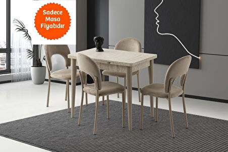 Yandan Açılır Büyüyen Yemek Masası Sidon 70x110cm SADECE MASA FİYATIDIR