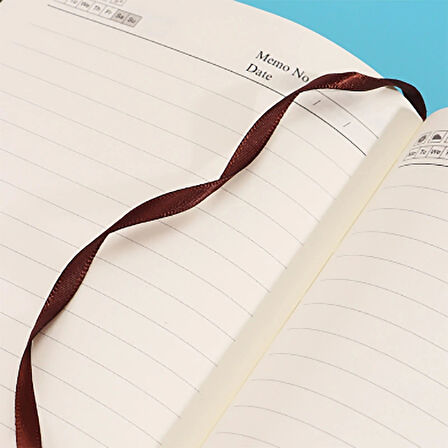 Deri Ajanda Günlük Not Defteri Notebook Gri