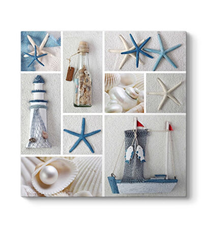 Dekoratik Kanvas Tablo Marina Deniz Temalı 80cm
