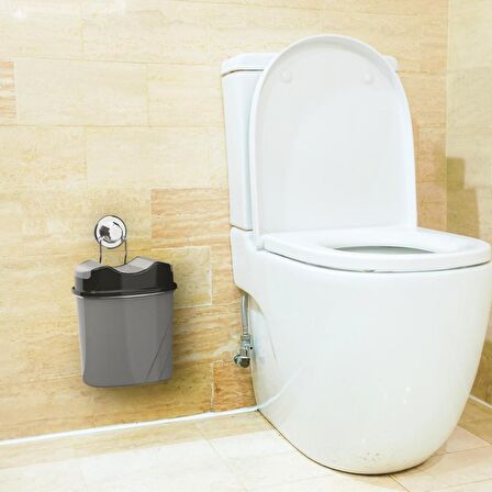 Vakumlu Çöp Kovası Yutan Kapaklı 5.5 Litre