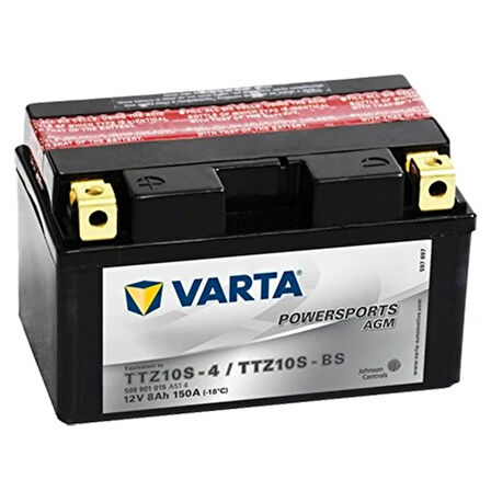 Varta TTZ10S-BS 12V8AH 150A Bakımsız AGM Motosiklet Aküsü