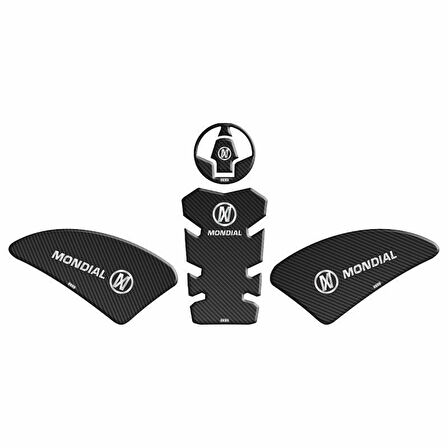 Gogo Mondial Drift L Tank Pad 001 Karbon/Beyaz
