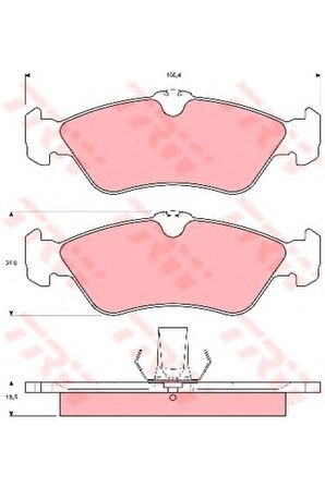 Arka Balata Kulaklı Lt35 95-5.06 Sprınter 95-6.06 Mercedes G Serısı Gdb1263 Gdb1263