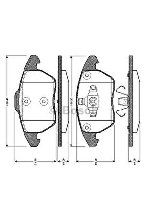 On Fren Balatası P307 10/03- 0986424825