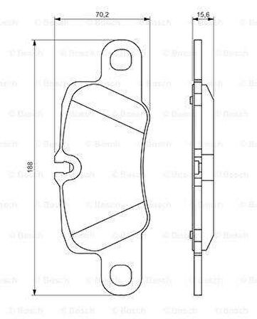 ARKA FREN BALATASI PORSCHE PANAMERA 970 911 14- BOSCH 0986494431