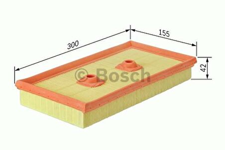 HAVA FILTRESI GOLF V BORA II JETTA III PASSAT TOURAN/A3/OCTAVIA 1.6 FSI BLF BOSCH 1457433315
