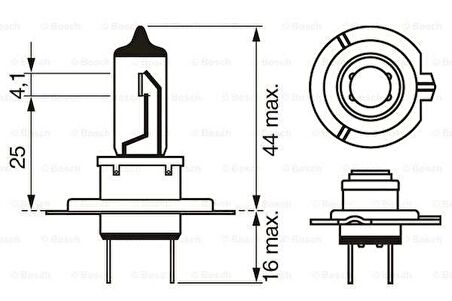 AMPUL H7 12V 55W GIGALIGHT PLUS PX26D BOSCH 1987302170