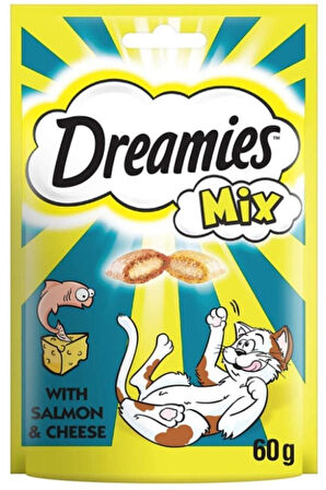 Dreamies Mix Kedi Ödül Maması Peynirli-somonlu 60 gr X 24 Adet