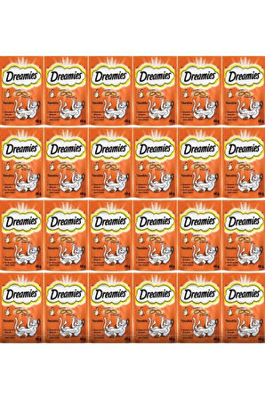 Dreamies Tavuklu Kedi Ödül Bisküvisi 24 X 60 G