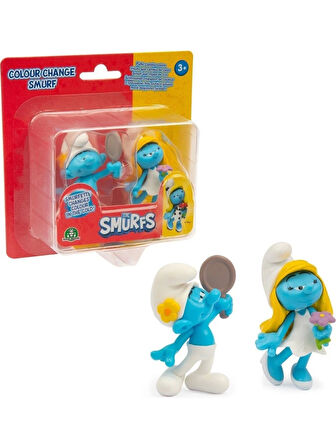 Şirinler Süslü Şirİn ve Şirine  Renk Değiştiren 2li Figür Paketi PUF34000