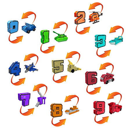 Pocket Morphers Dönüşebilen Numaralar 10'lu Set