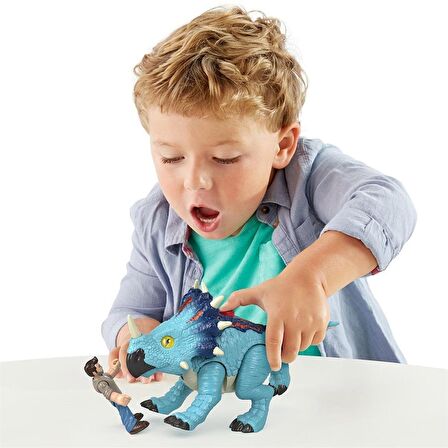 Imaginext Jurassic World Araçlar - Pachyrhinosaurus & Lowery