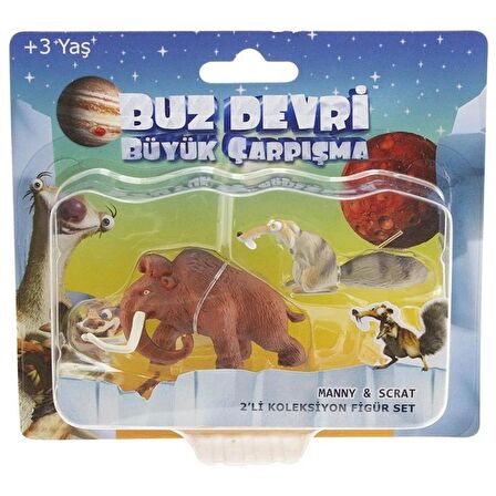 Ice Age - Buz Devri 5 Büyük Çarpışma Manny Scrat Figür Set