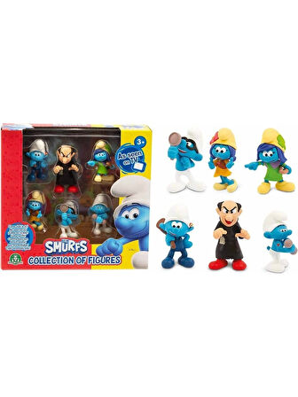 Giochi Preziosi Şirinler 6'lı Figür Seti PUF14000 - Gargamel Figürlü Set