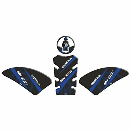 Gogo Mondial Drift L Tank Pad 003 Siyah/Mavi