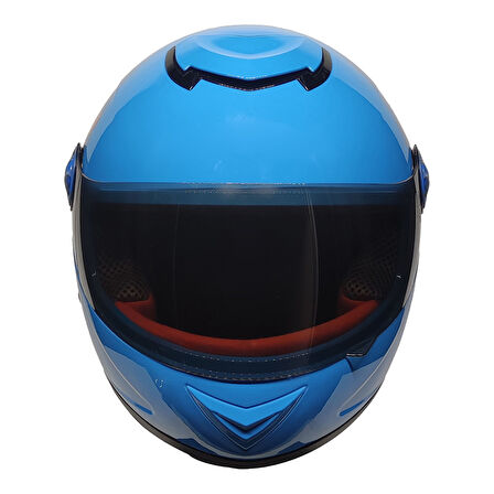MTS Full Face Motosiklet Çocuk Kaskı K2 Skull Blue