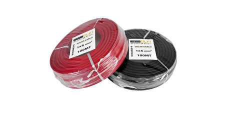Solar kablo 6mm kırmızı (100m)