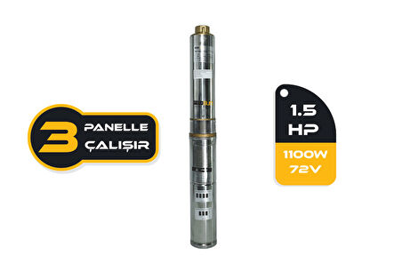 MEXXSUN DC Pompa 1.5Hp / 1100W / 72V (4DC6-84-72-1100)