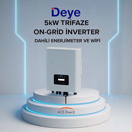 DEYE 5KW ON-GRİD TRİFAZE İNVERTER
