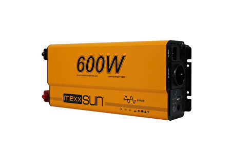 MEXXSUN Tam Sinüs UPS (Remote Ekran) 12V 600W