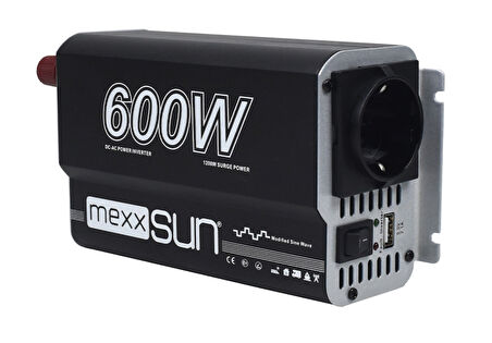 MEXXSUN Modifiye sinüs 12V 600W İnverter İnvertör