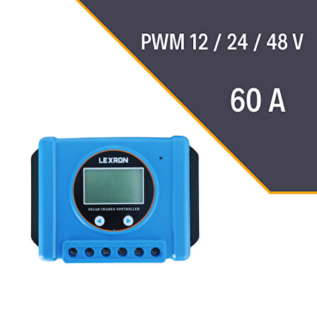 LEXRON 60A PWM ŞARJ KONTROL CİHAZI