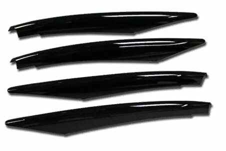 Mercedes W177 A Serisi 2019+ Uyumlu Ön Tampon Bıçakları - 4 Parça - Piano Black